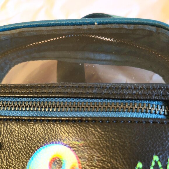 Disney Loungefly BlkTeal Jack Skellington & Sally Crossbody Bag - Picture 8 of 8